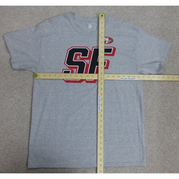 NWT San Francisco 49ers Grey "SF" Short Sleeve Shirt - Picture 9 of 11